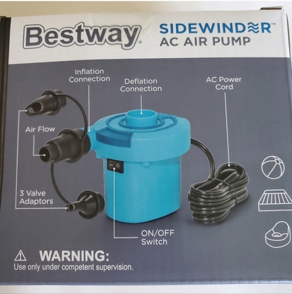 Bestway Blue AC Air Pump New - Picture 3 of 5